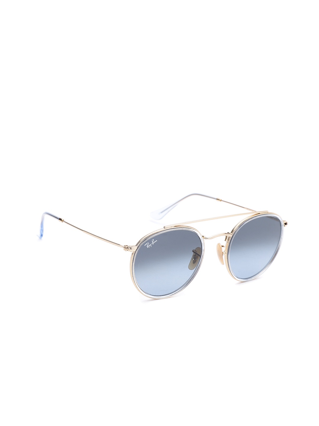 

RAY-BAN Unisex Gradient Lens Round Sunglasses - 0RB3647N91233M51, Blue