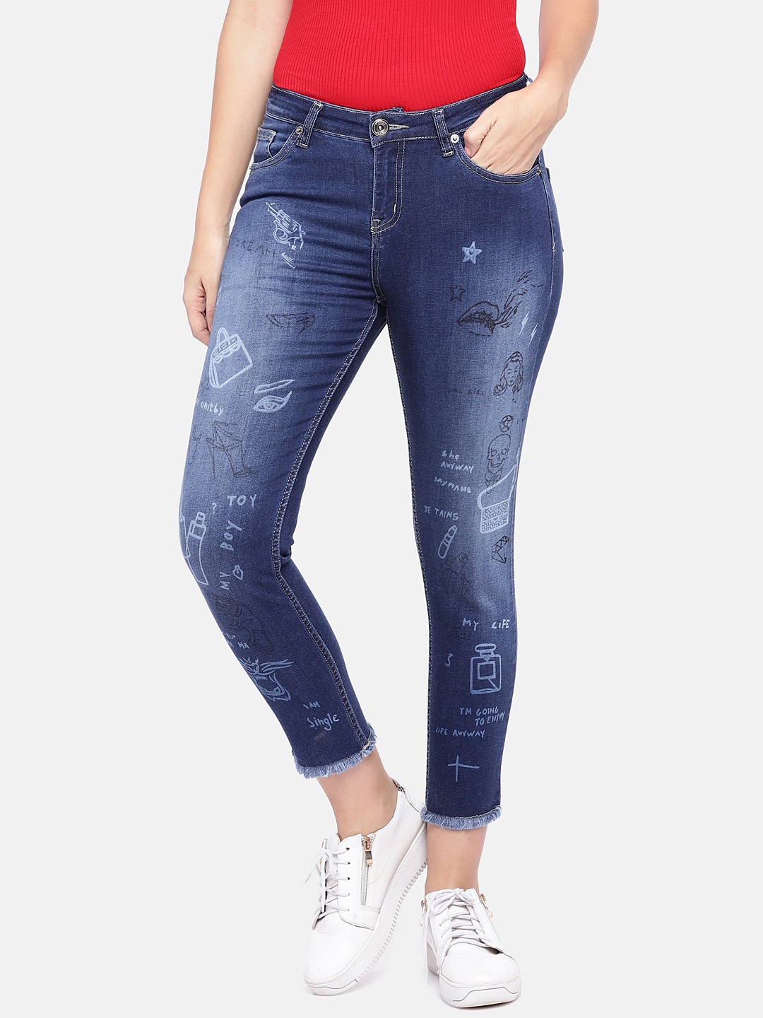 

Globus Women Blue Regular Fit Mid-Rise Clean Look Jeans