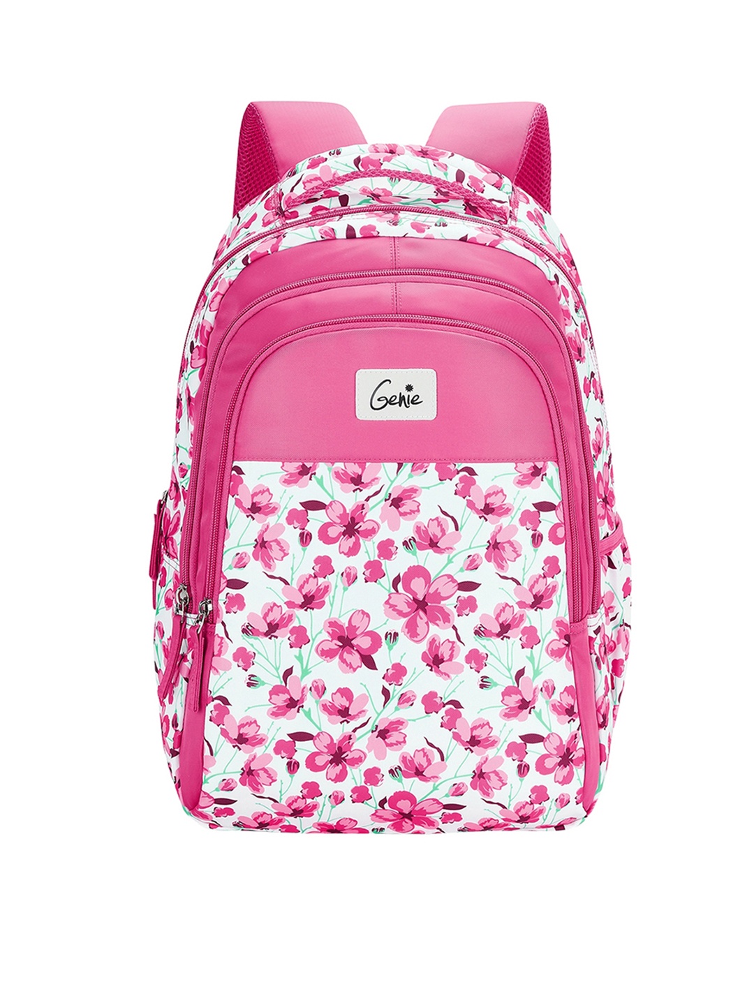 

Genie Unisex Floral Print Backpack-27L, Pink