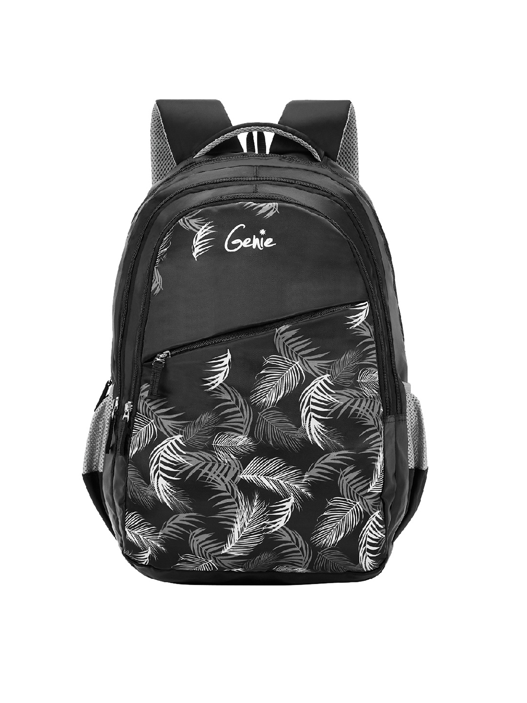 

Genie Unisex Graphic Print Large Backpack-36L, Black