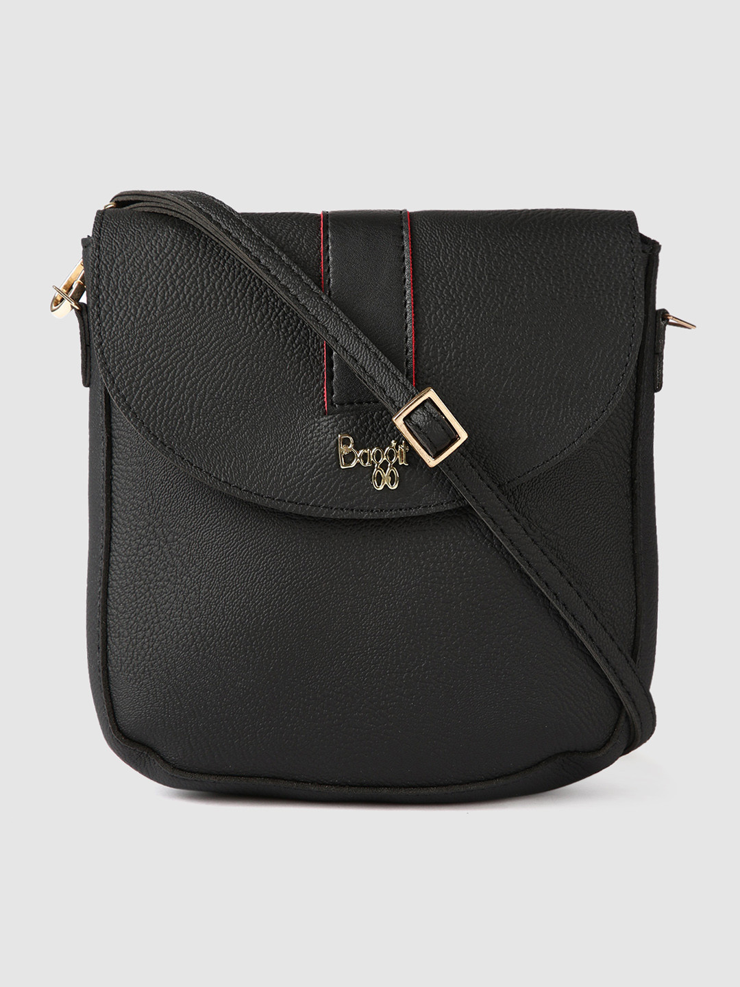 

Baggit Black Solid Sling Bag