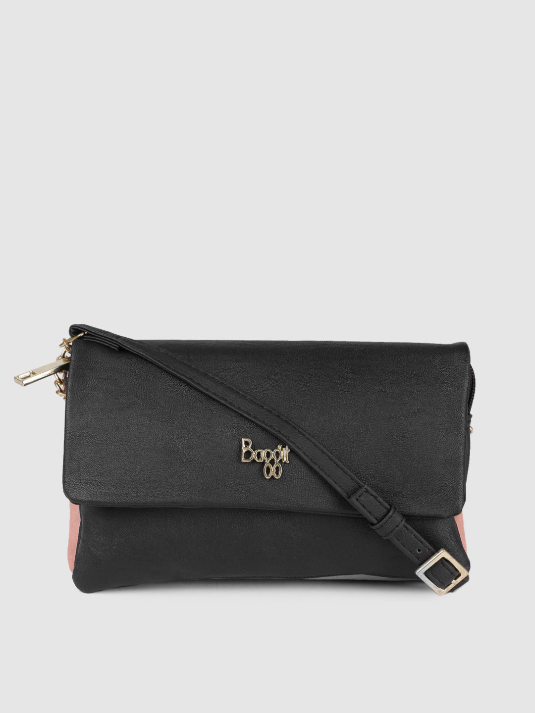 

Baggit Black Solid Sling Bag