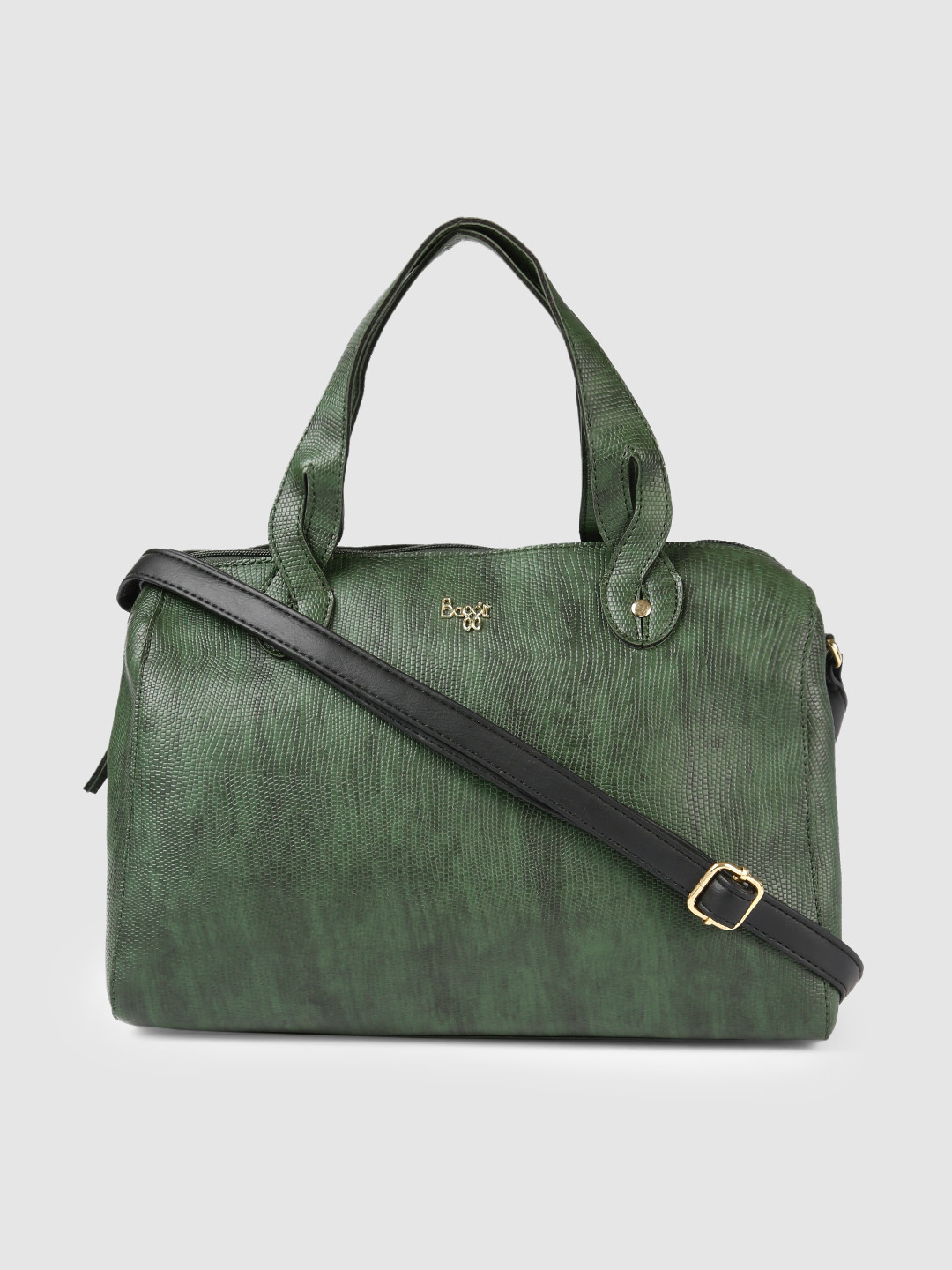 

Baggit Green Textured Handheld Bag