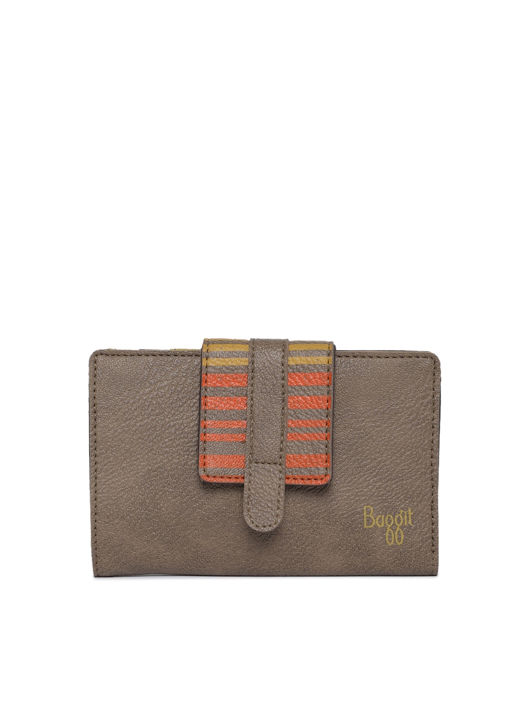 

Baggit Women Taupe Solid Two Fold Wallet