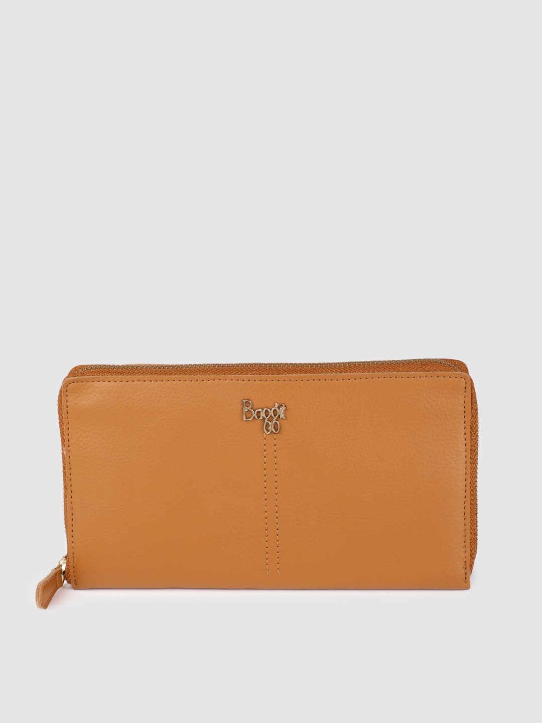 

Baggit Women Tan Brown Solid Zip Around Wallet