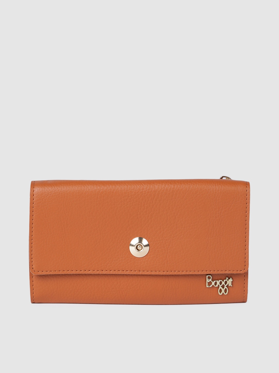 

Baggit Women Tan Brown Textured Two Fold Wallet