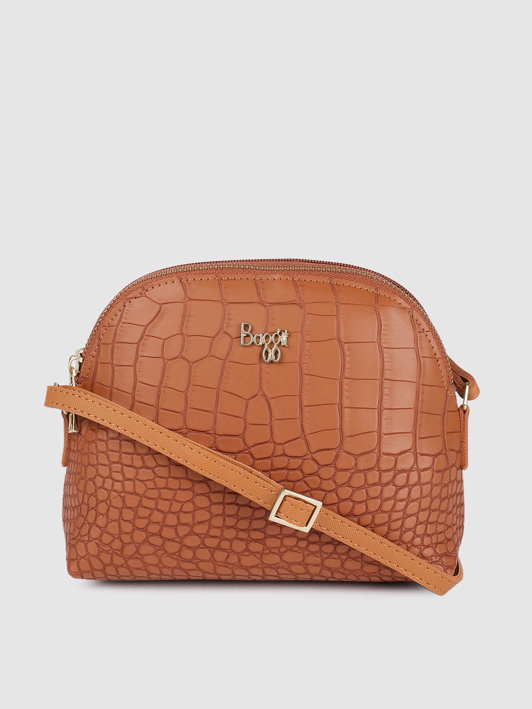 

Baggit Tan Textured Sling Bag