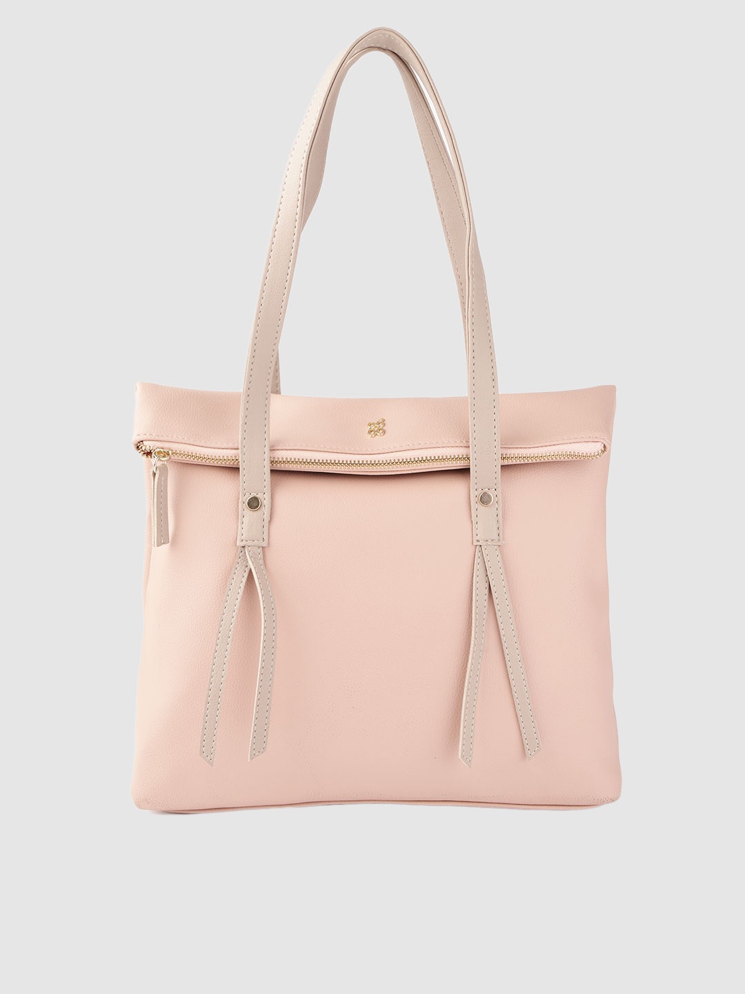 

Baggit Peach-Coloured Solid Shoulder Bag