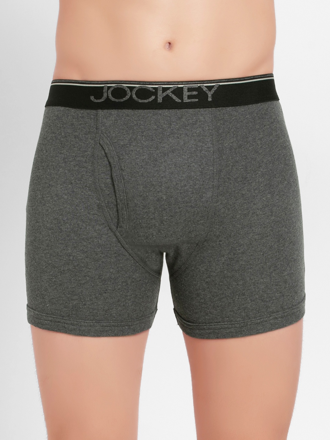 

Jockey Men Pack of 2 Charcoal Grey Solid Trunks 8009-0205