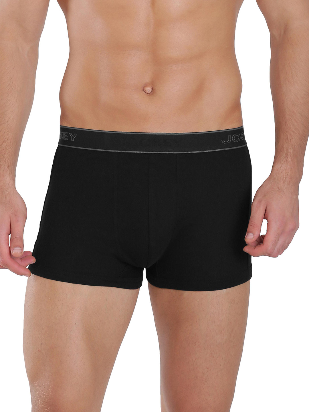 

Jockey Men Black Solid Trunk 1015-0105