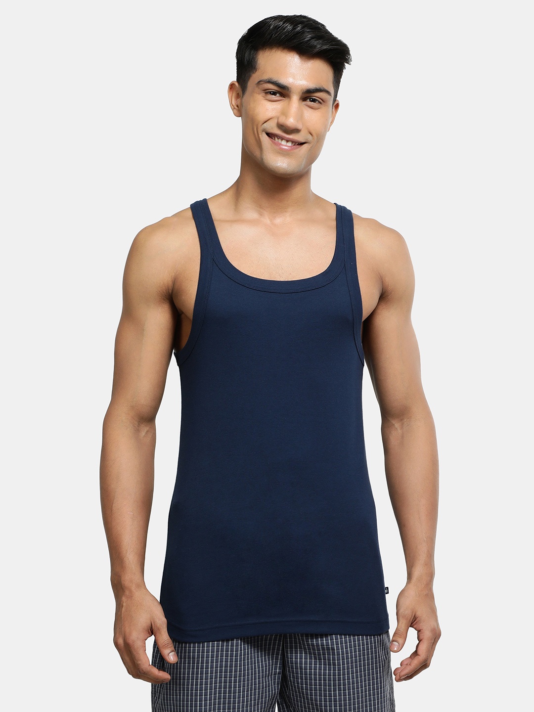 

Jockey Men Navy Innerwear Vest US26-0105, Navy blue