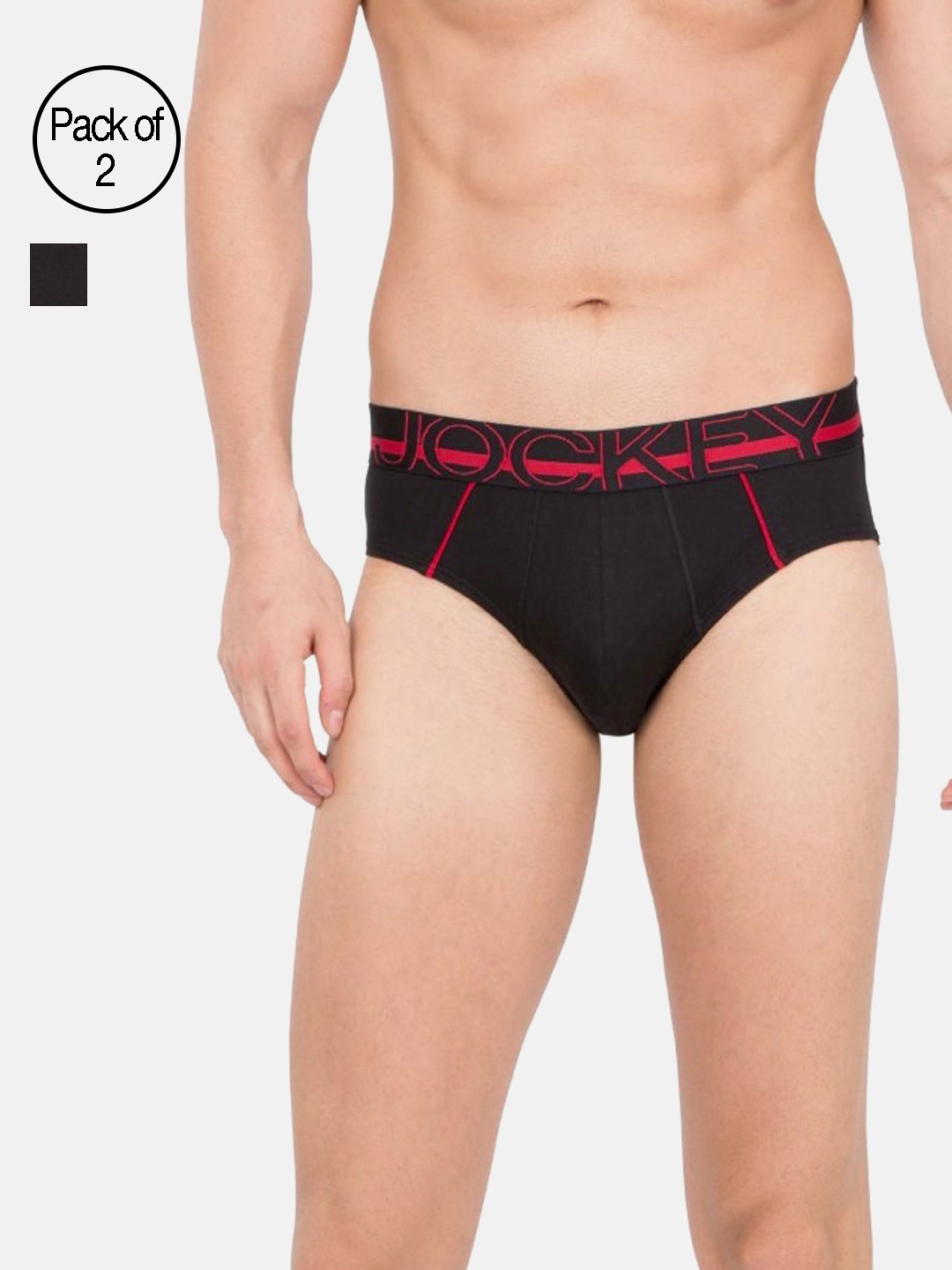 

Jockey Men Pack of 2 Black Bold Briefs US14