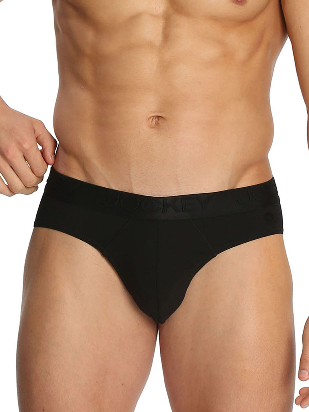 

Jockey Men Black Solid Briefs IC24-0105