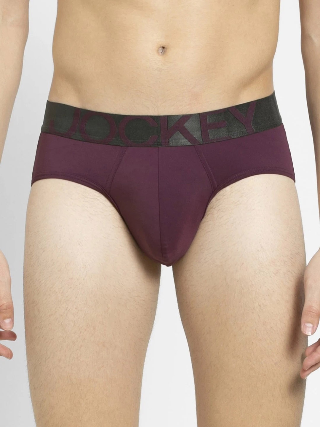 

Jockey International Collection Men Purple Solid Briefs IC27