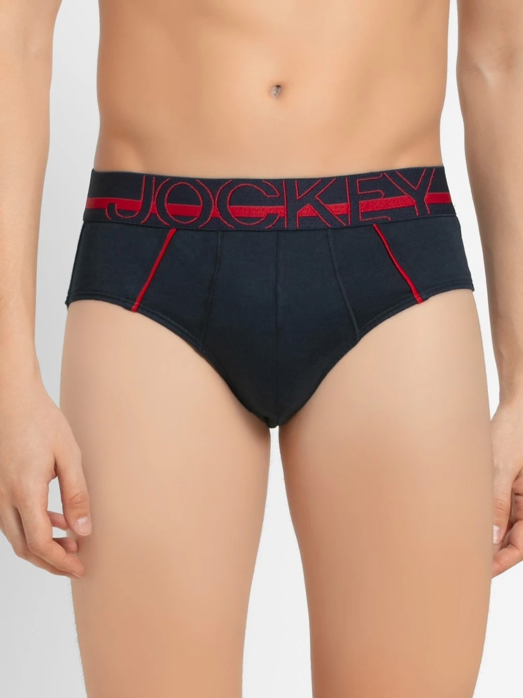 

Jockey Men Navy Blue Solid Briefs US17-0105