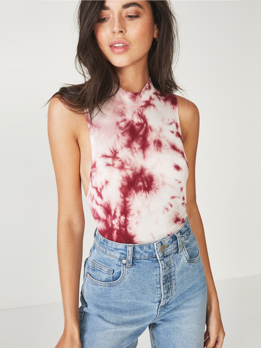 

COTTON ON Women Beige Dyed Top
