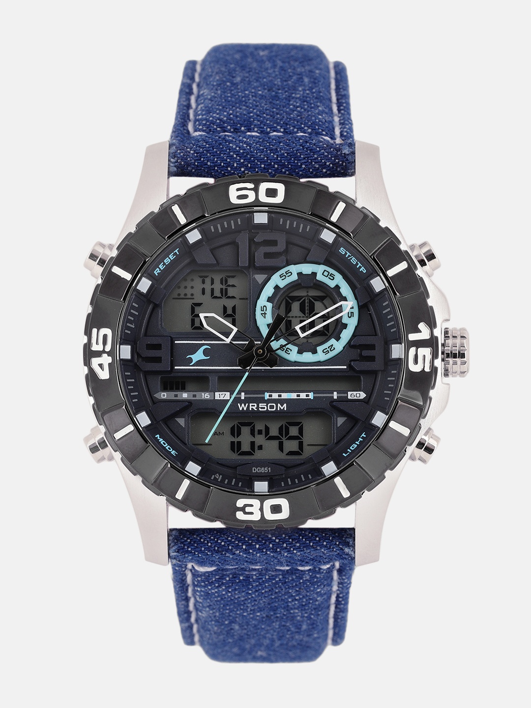 

Fastrack Men Black Analogue and Digital Watch 38035SL05