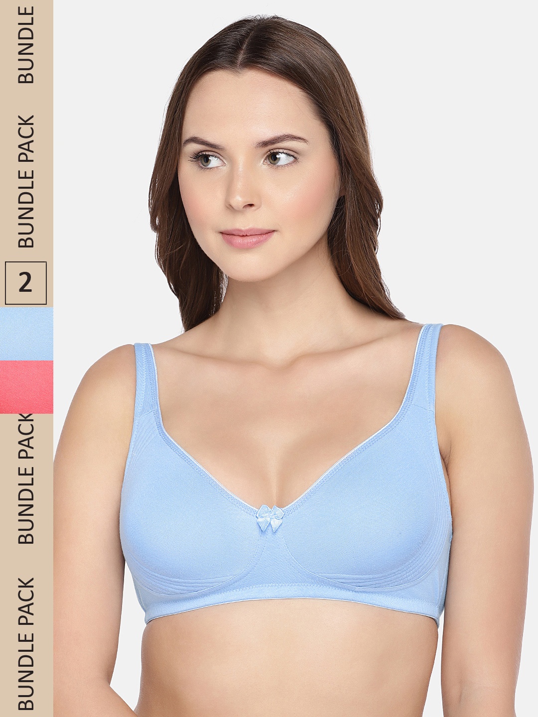 

Inner Sense Women Pack of 2 Everyday Bras ISB057, Pink