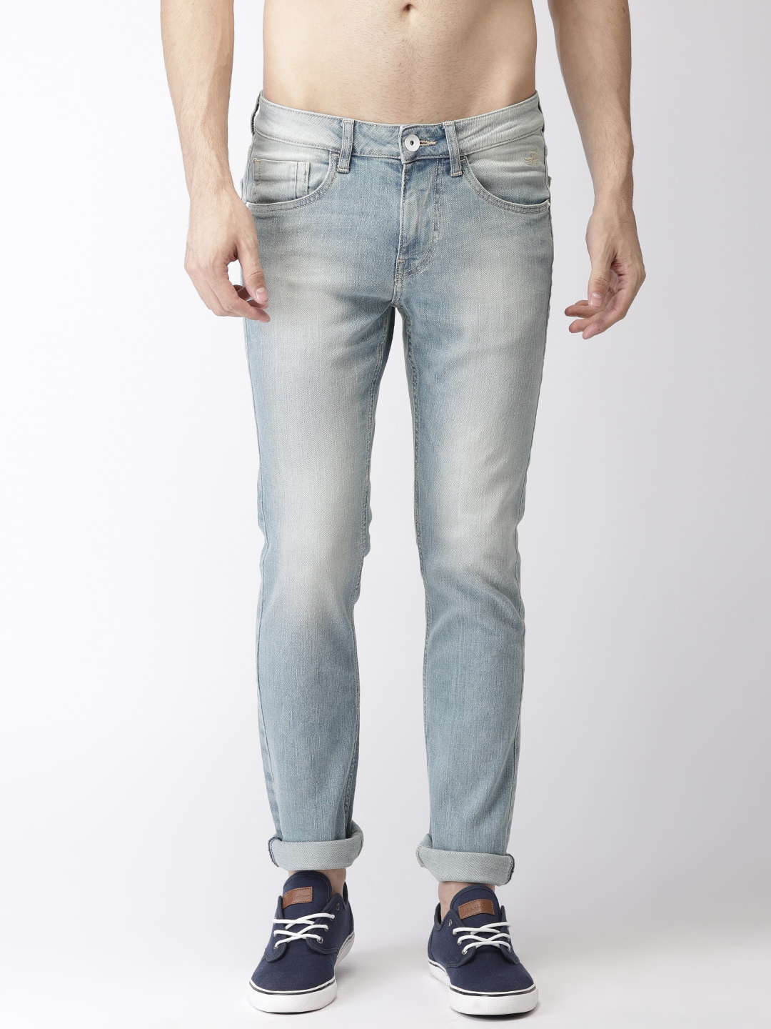 

Flying Machine Men Blue Jackson Skinny Fit Low-Rise Clean Look Stretchable Jeans