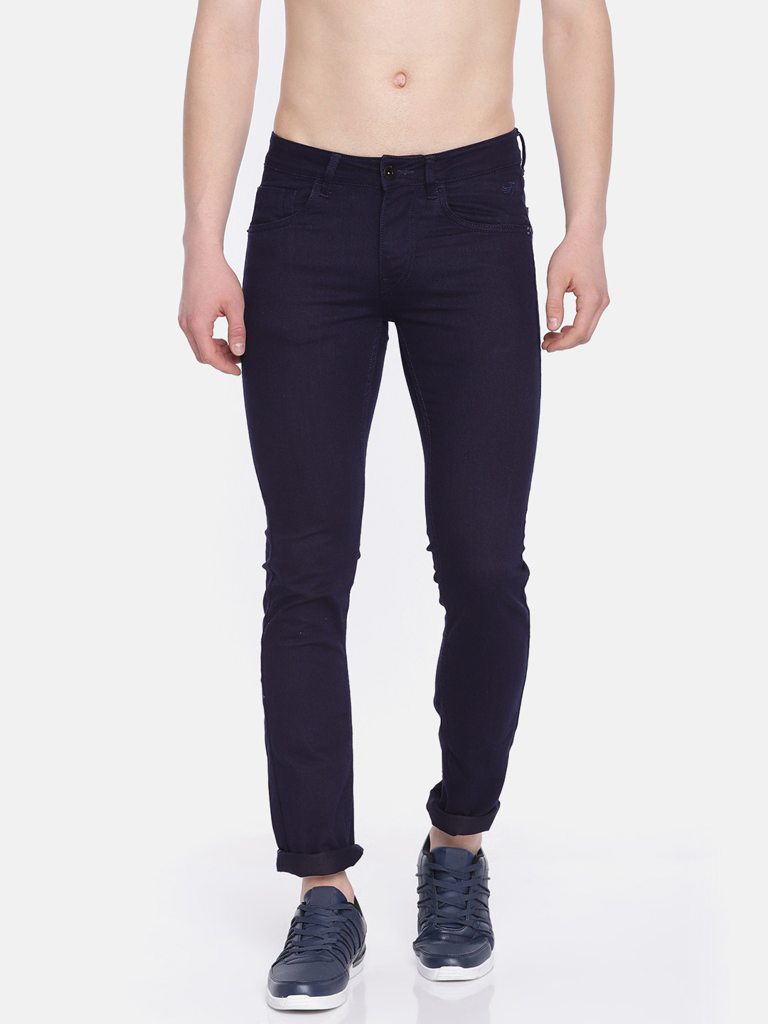 

Flying Machine Men Blue Skinny Fit Low-Rise Clean Look Stretchable Jeans