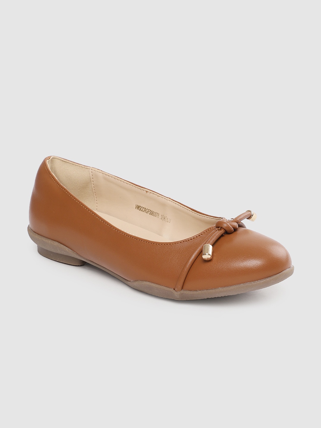 

Van Heusen Women Tan Brown Solid Ballerinas