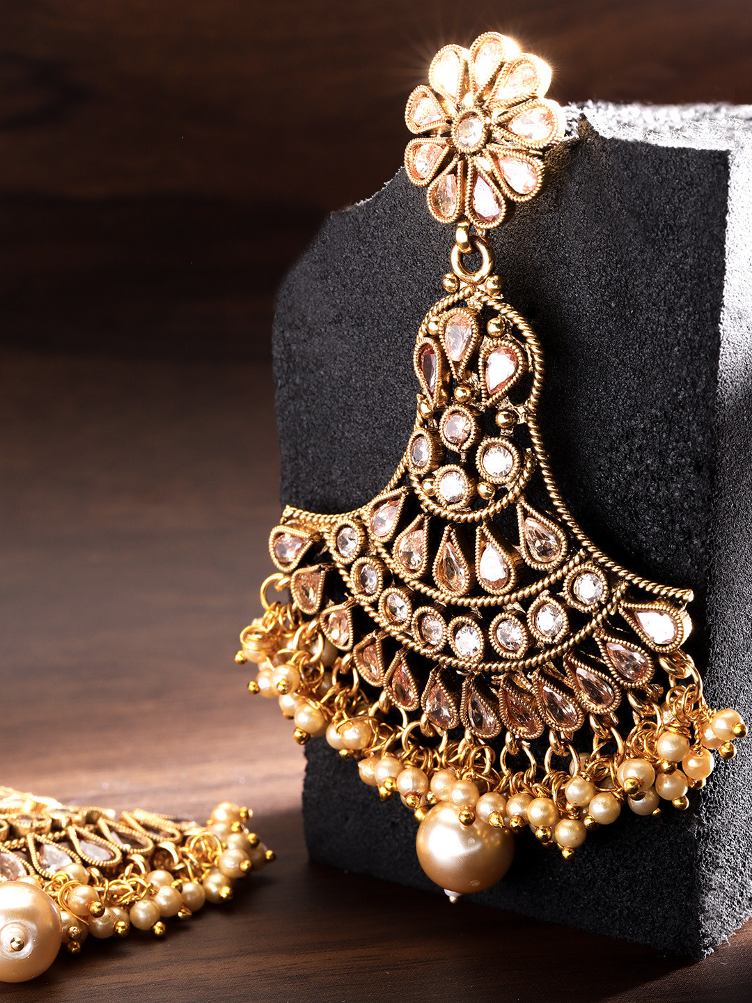

Zobby Gold-Plated Handcrafted Classic Drop Earrings