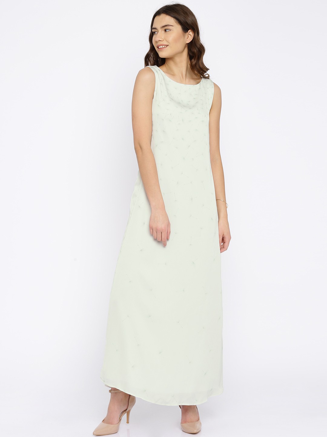 

Vero Moda Off-White Printed Maxi Dress