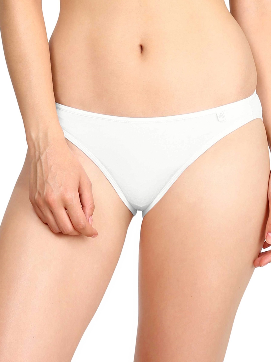 

Jockey Women Super Combed Cotton Stretch Low Waist Bikini Briefs-SS02, White