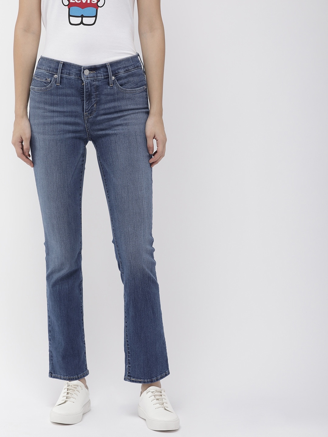 

Levis Women Blue 312 Shaping Slim Fit Mid-Rise Clean Look Stretchable Jeans