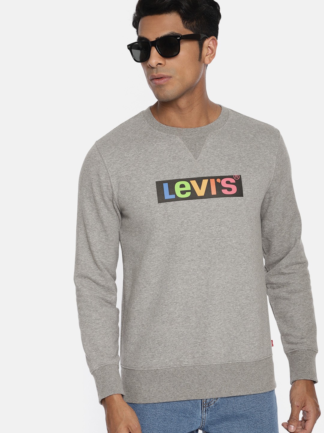

Levis Men Grey Printed Sweatshirt