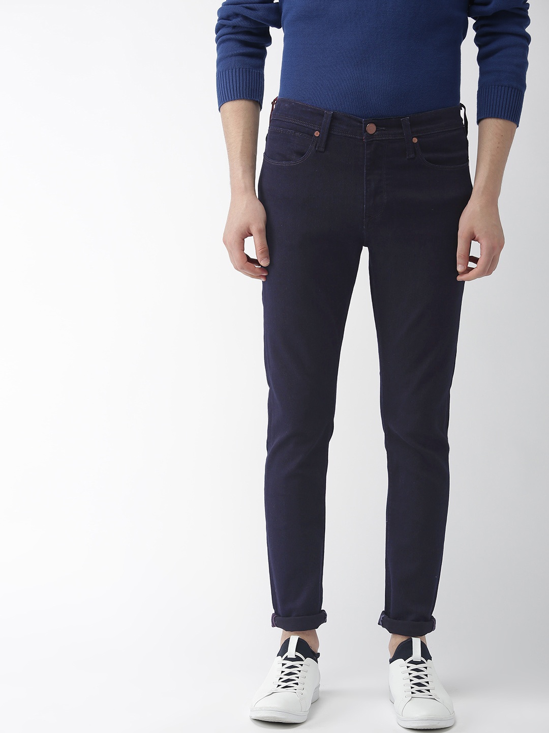 

Levis Men Blue Slim Tapered Fit Mid-Rise Clean Look Stretchable Jeans 512