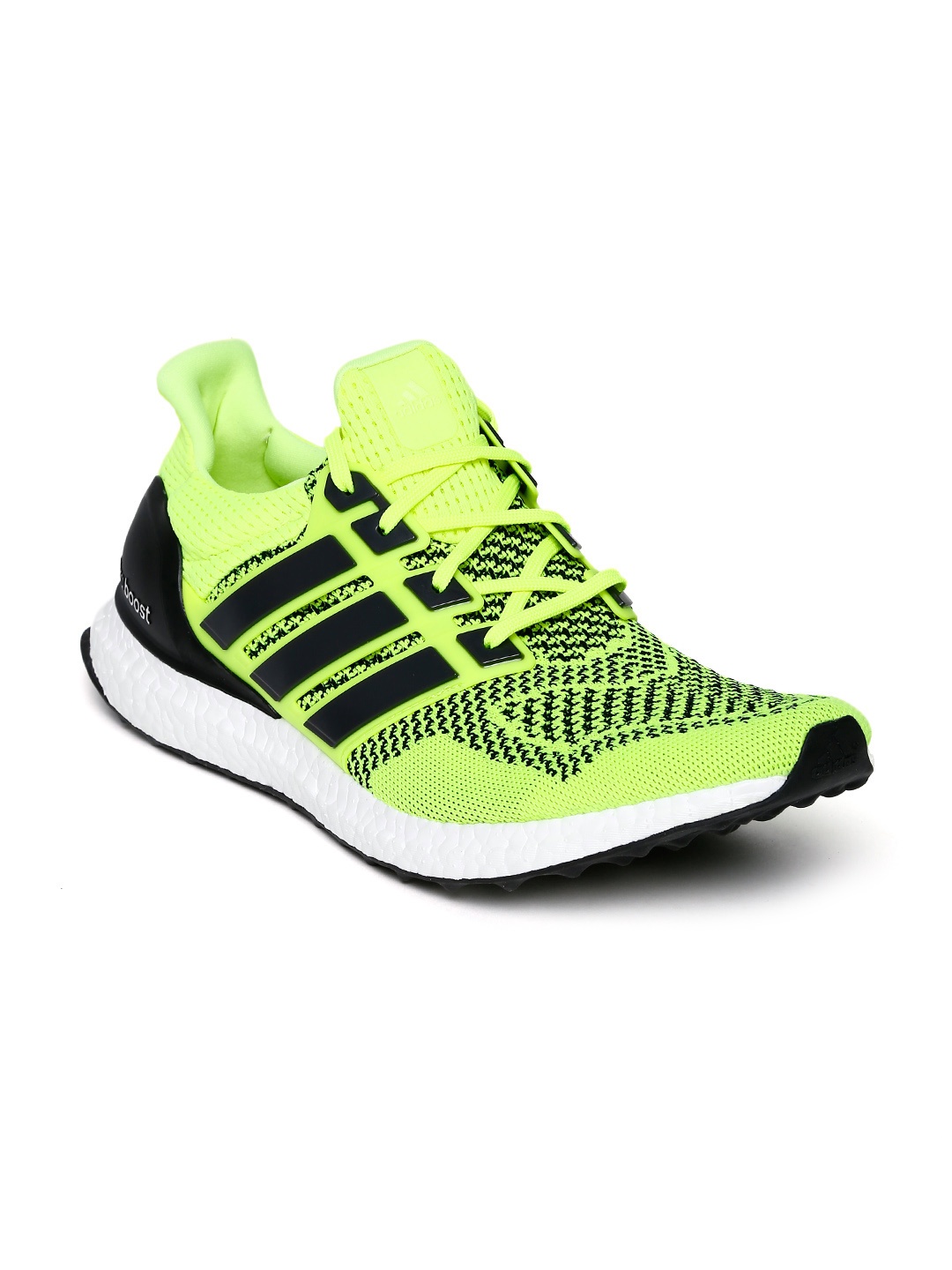 

ADIDAS Men Fluorescent Green Ultra Boost Running Shoes