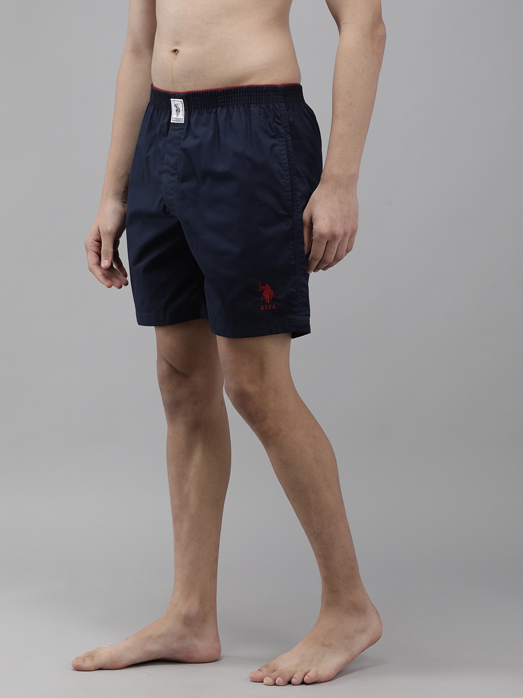 

U.S. Polo Assn. Men Navy Blue Solid Boxers - Y9I108-656-PL