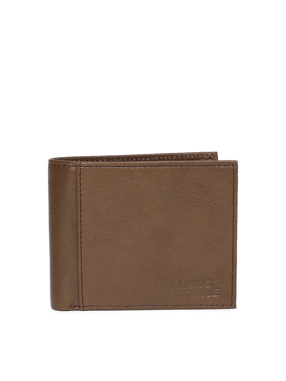 

Flying Machine Men Brown Solid Leather Two Fold Wallet