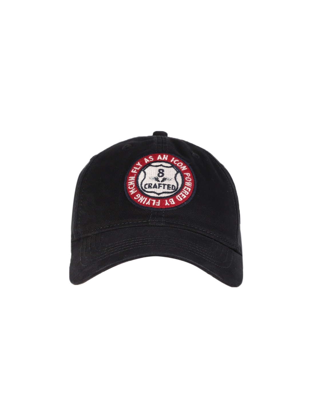 

Flying Machine Men Black Embroidered Baseball Cap