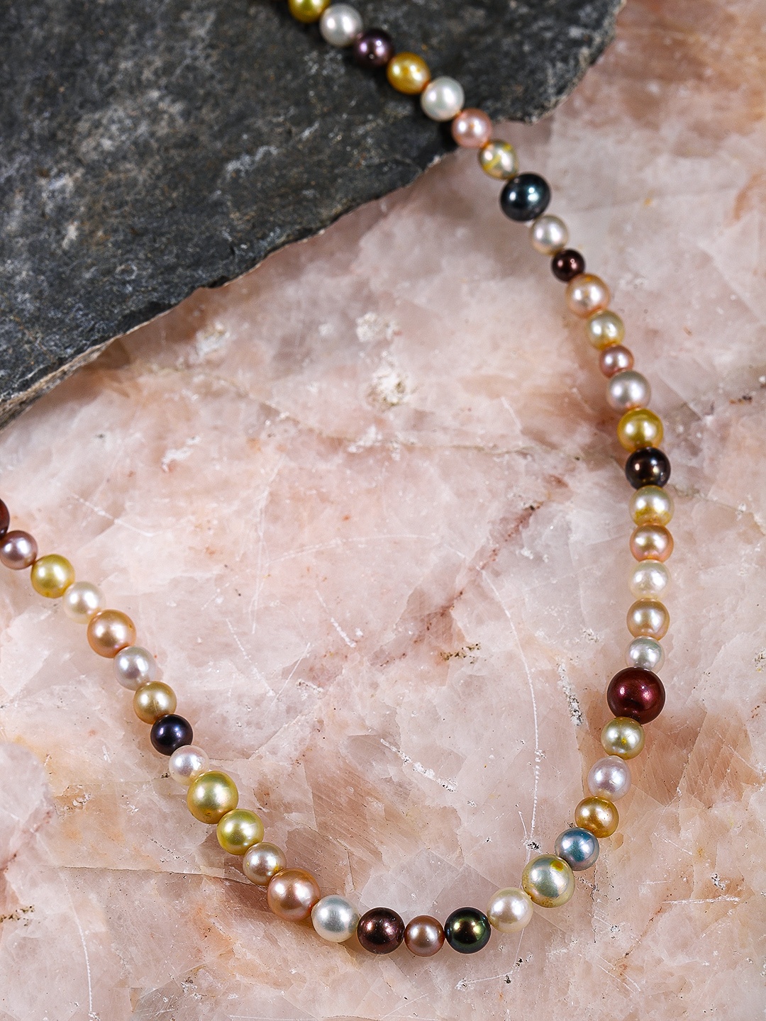 

justpeachy Multicoloured Handcrafted Pearl Necklace, Multi