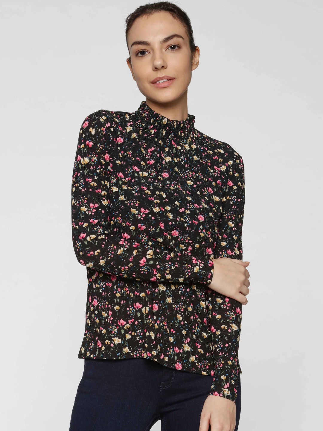 

ONLY Women Black Printed Top
