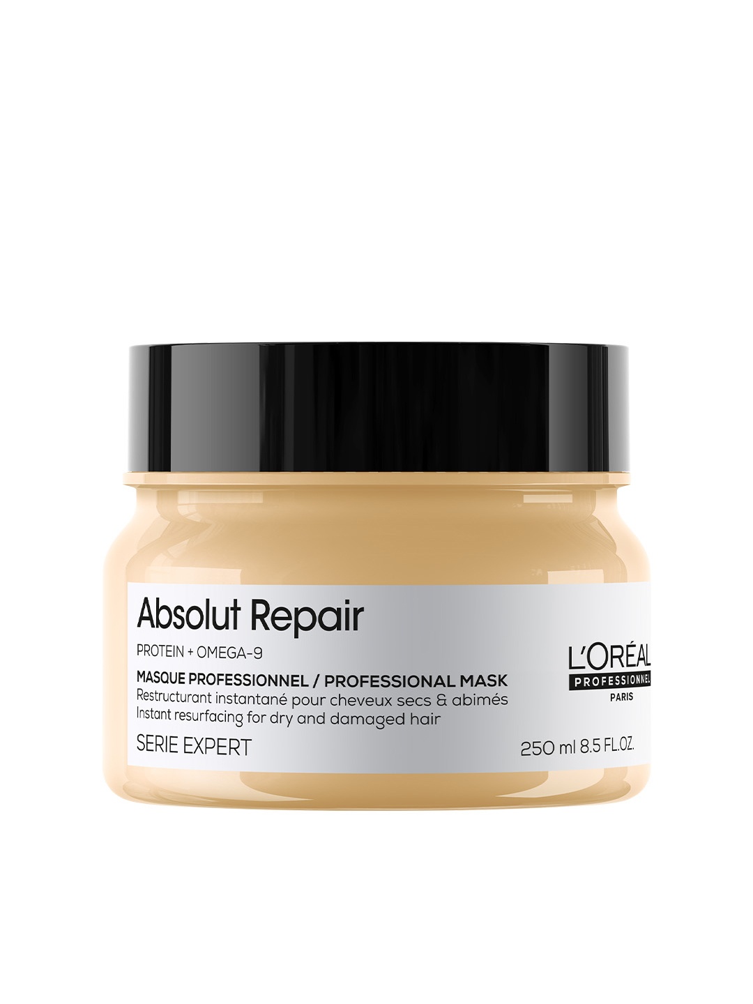 

LOreal Professionnel Absolut Repair Mask For Dry and Damaged Hair with Protein - 250ml, Beige