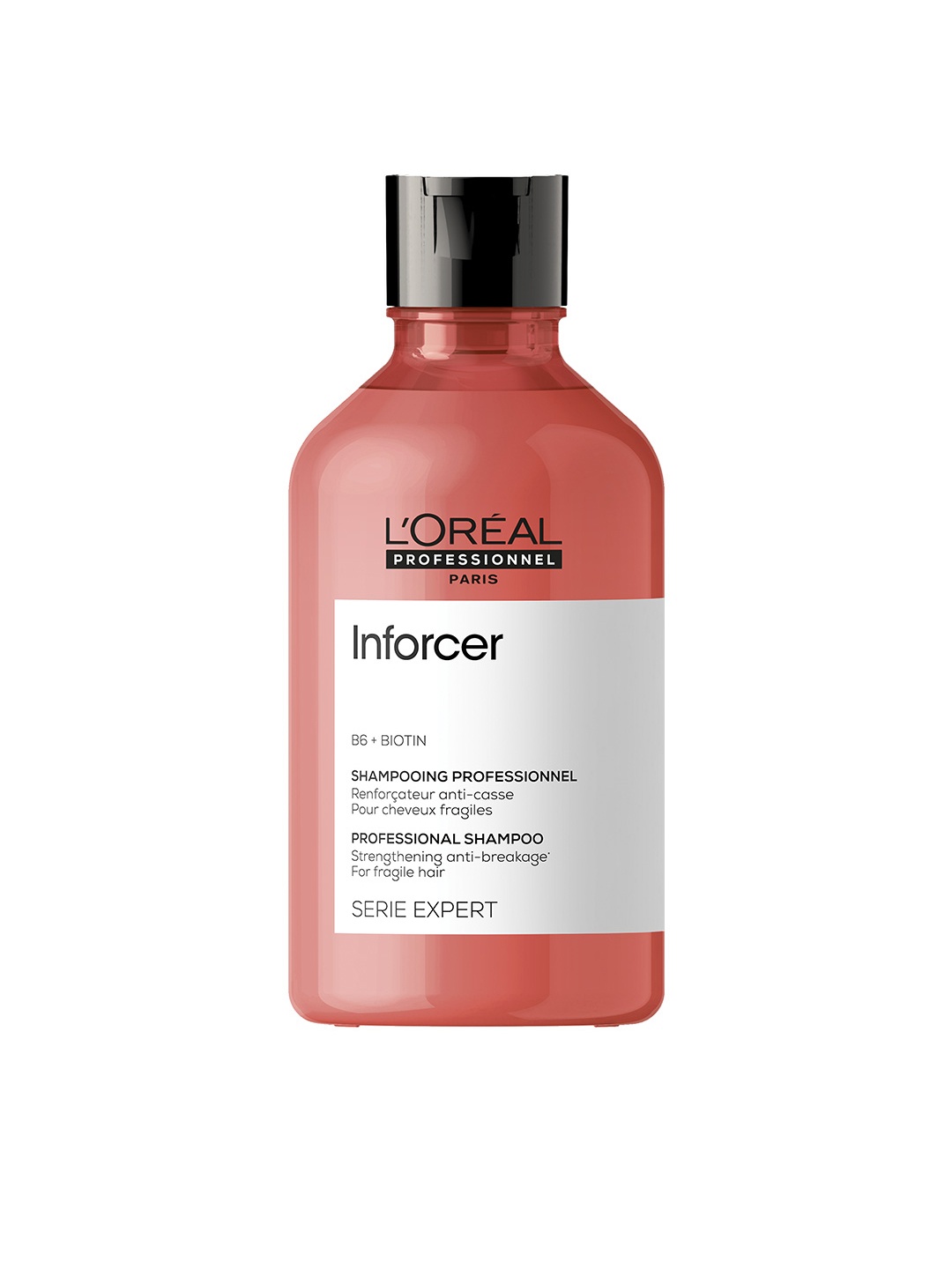 

LOreal Professionnel Inforcer Shampoo for Less Hair Breakage with Biotin - 300 ml, Peach