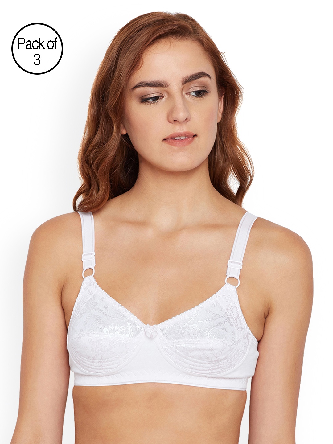 

Bodycare Set of 3 Everyday Bras E5583WWW, White