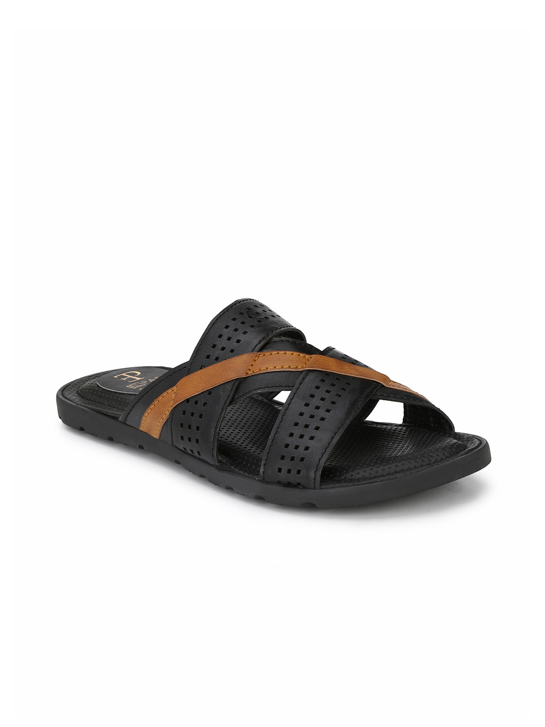 

El Paso Men Black Solid Thong Flip-Flops