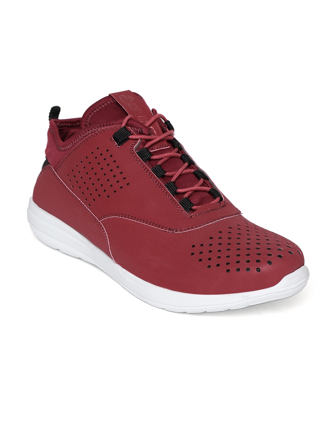 

Duke Men Maroon Cut-Work Sneakers