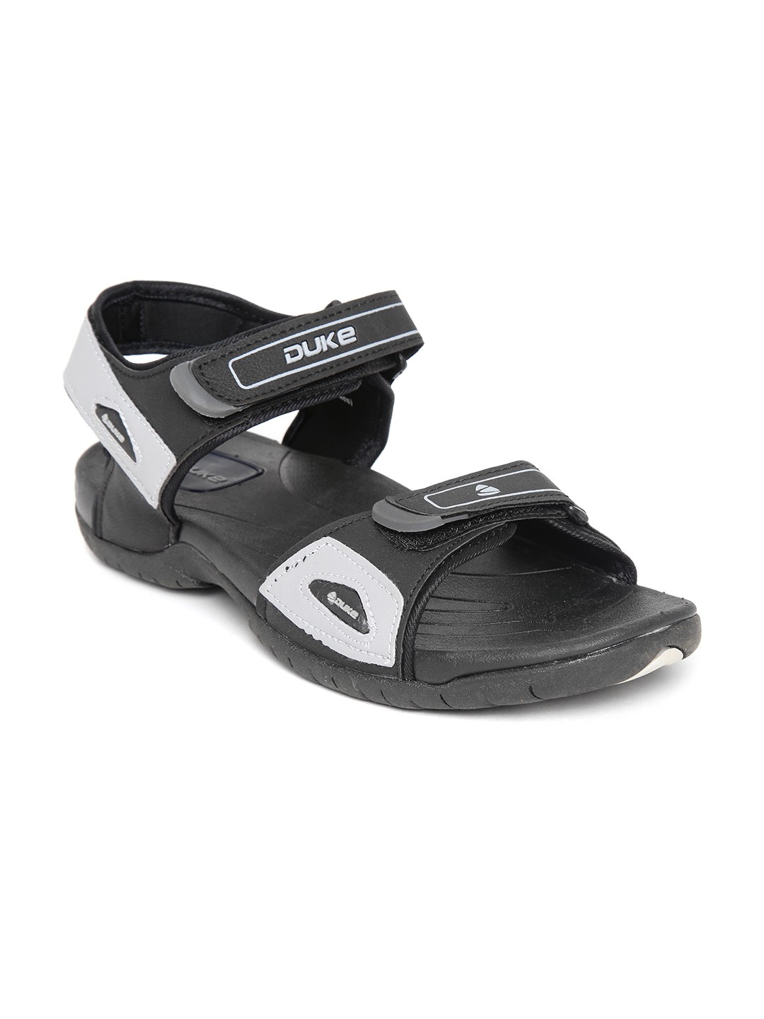 

Duke Men Black & Grey Sports Sandals
