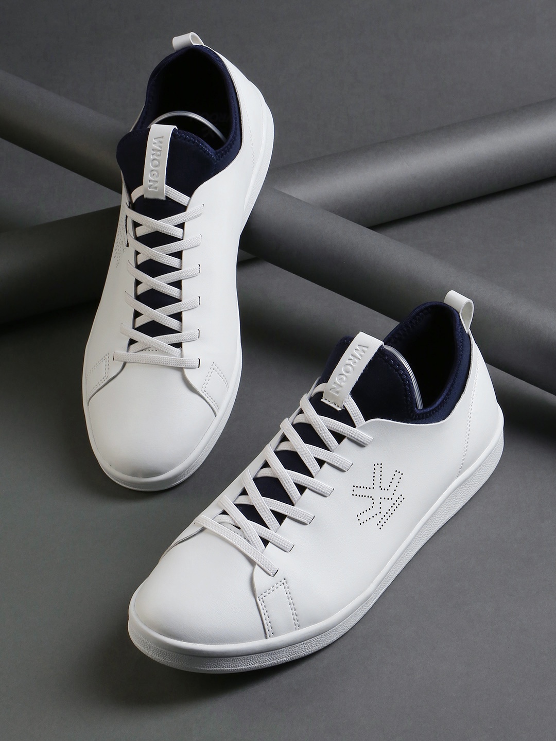 

WROGN Men White Solid Sneakers