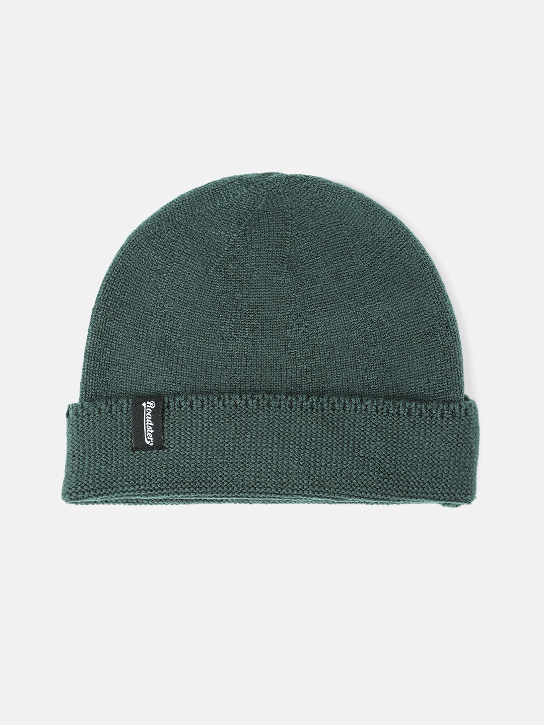 

The Roadster Lifestyle Co Unisex Olive Green Solid Beanie