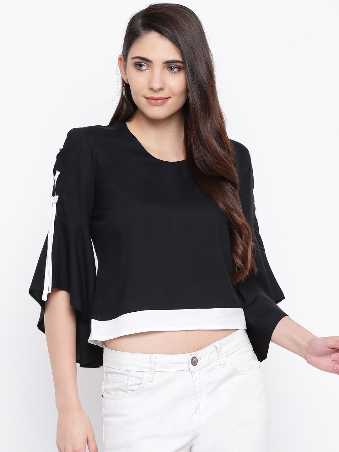 

DODO & MOA Women Black Solid Top