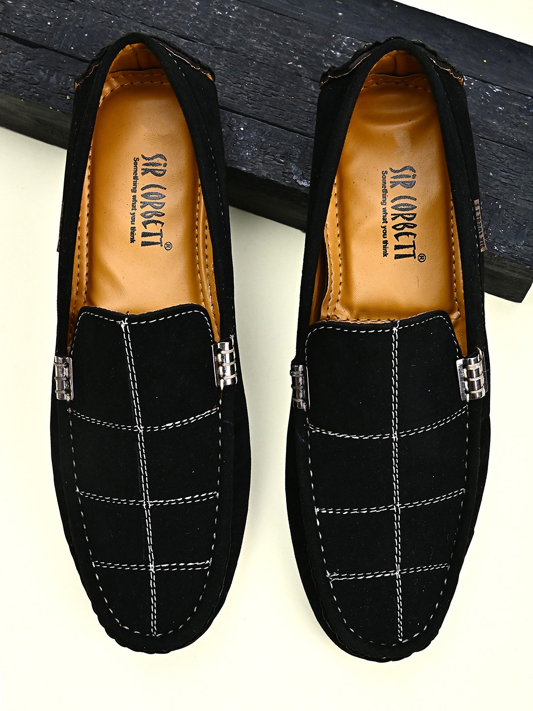 Sir Corbett Men Black Loafers