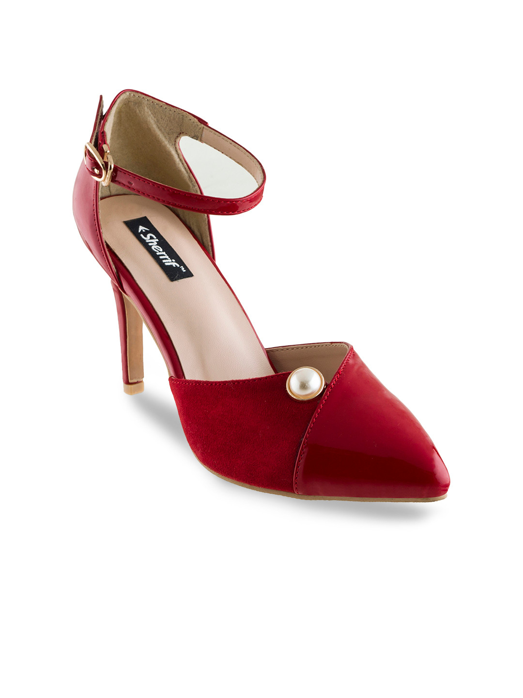 

Sherrif Shoes Women Red Solid Pumps