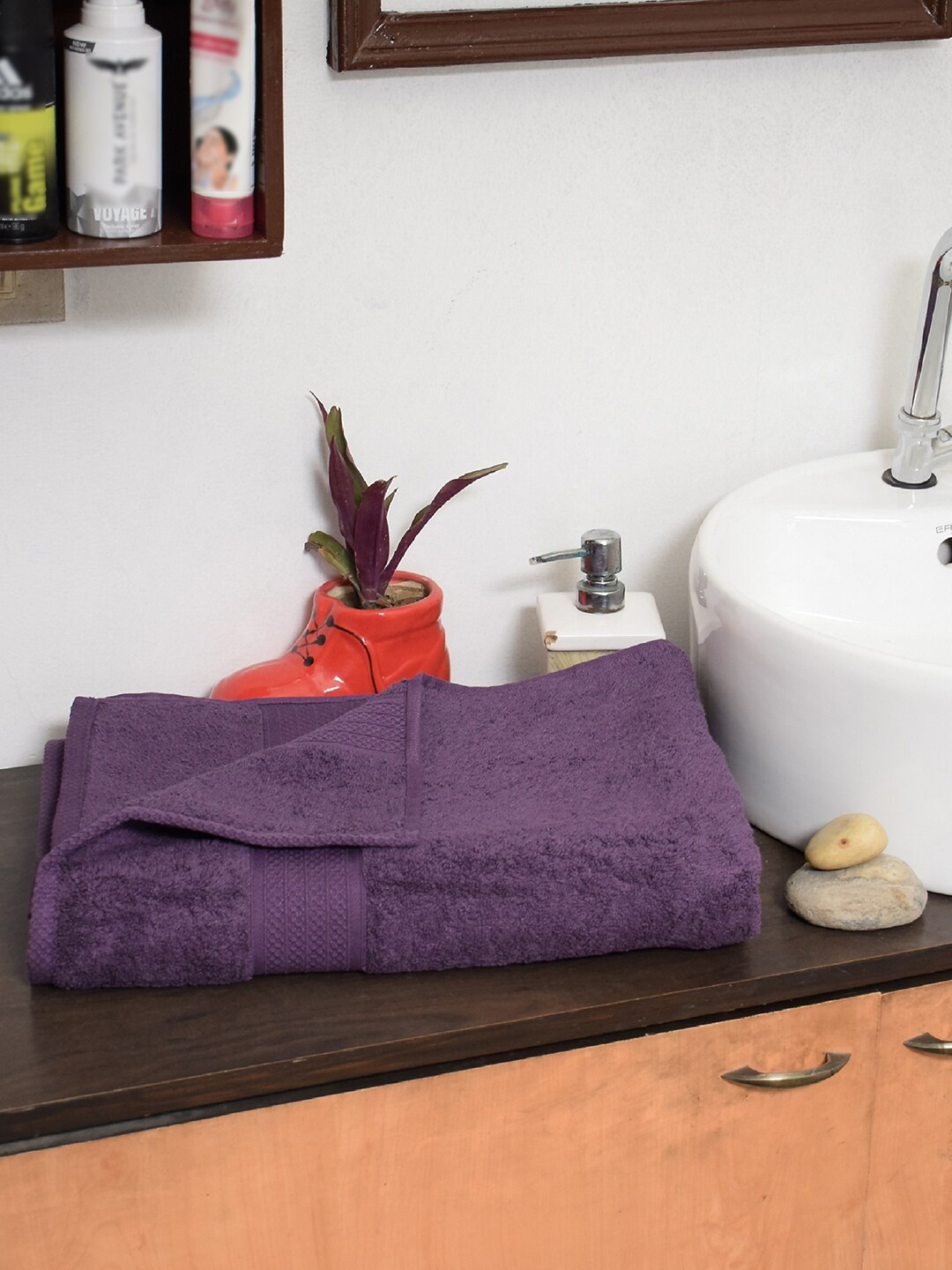 

Avira Home Unisex Purple Australian Cotton 600 GSM Bath Sheet Towel