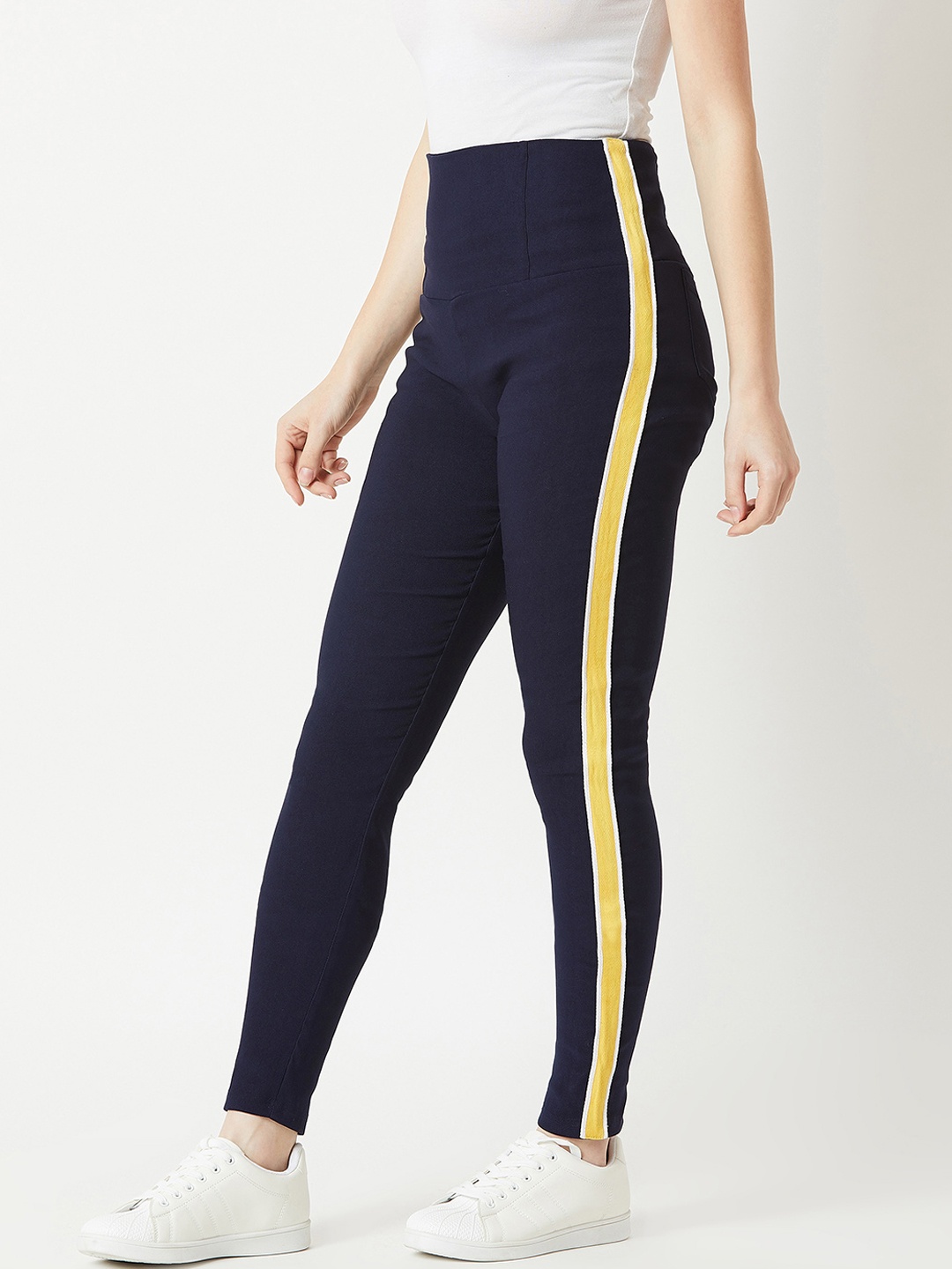 

Miss Chase Women Navy Blue Solid Skinny-Fit Jeggings